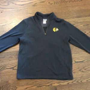 Men’s L 1/4 zip NHL Blackhawks pullover